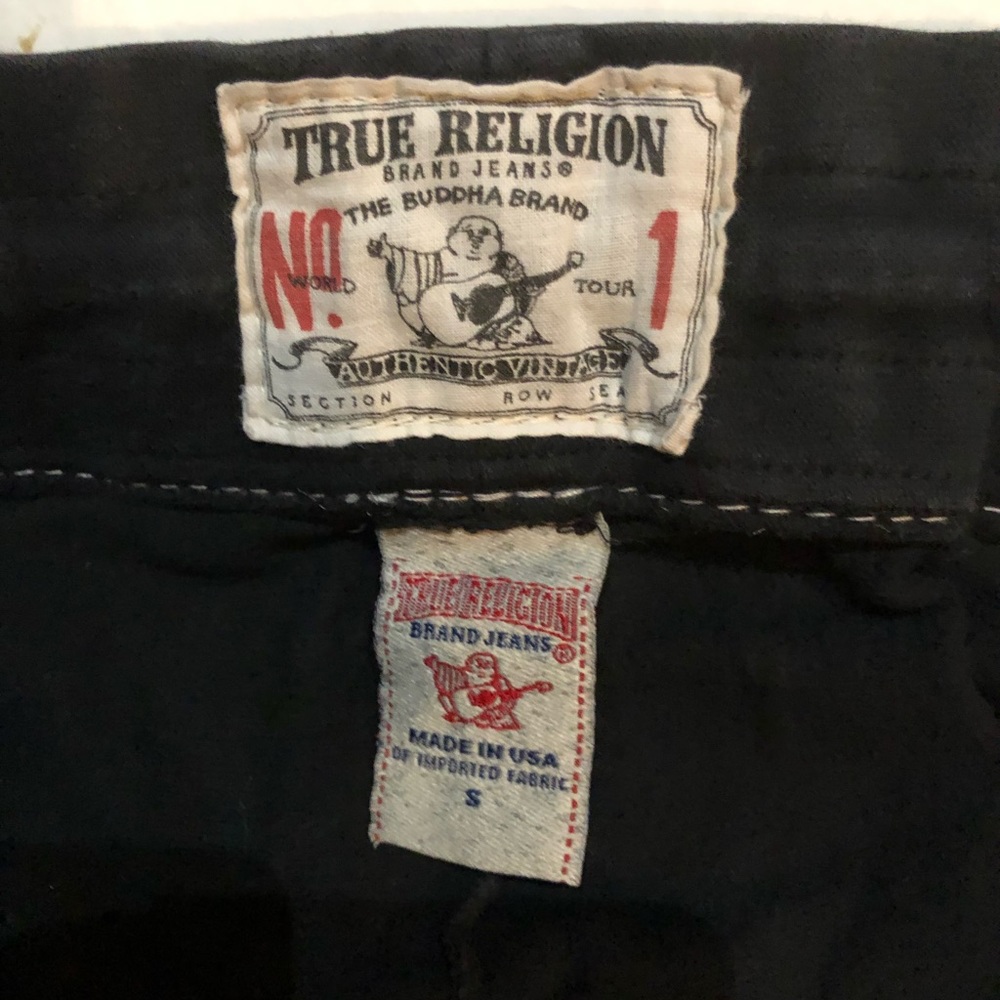 True Religion black sweat pants size S.